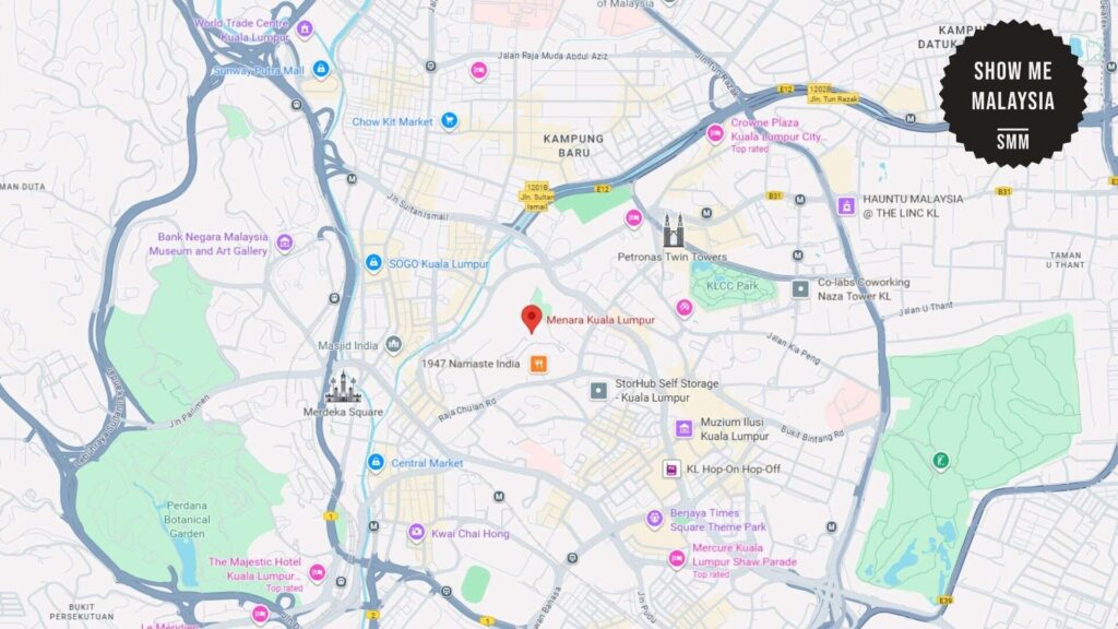 kuala-lumpur-tower-map